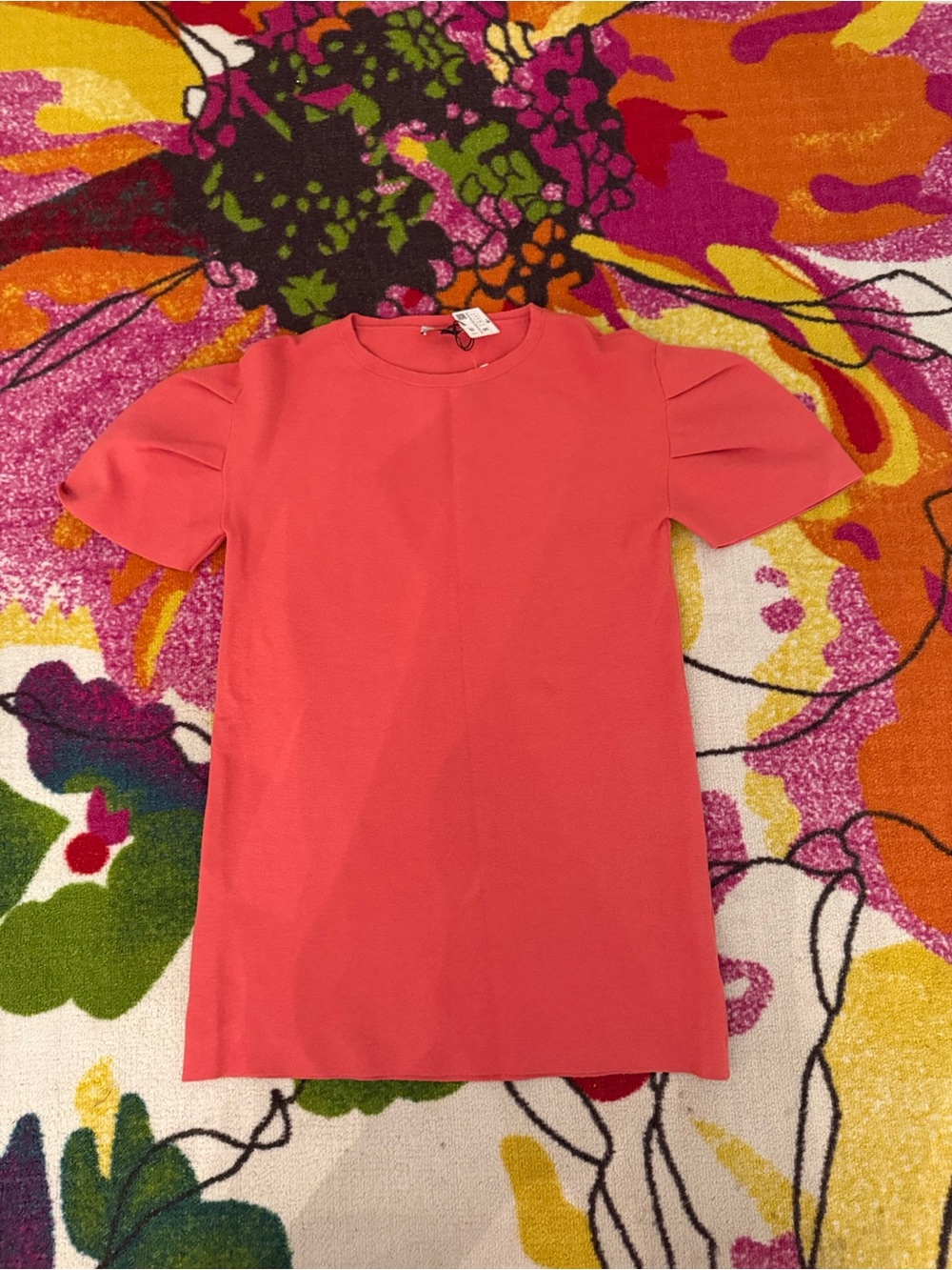 Zara knit ballon sleeve dress